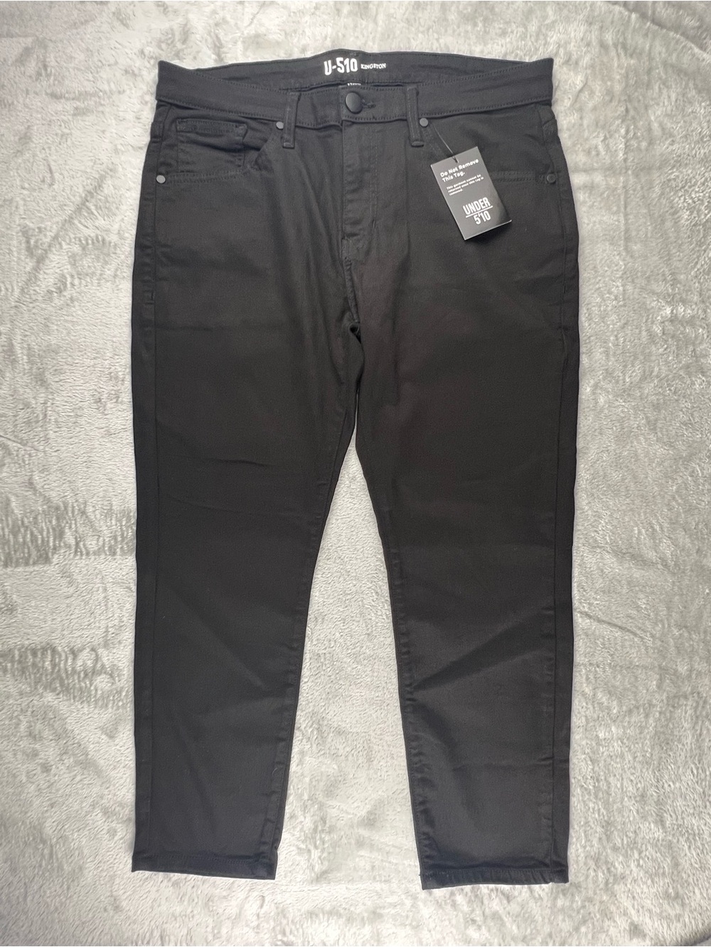 U-510 Men's Kingston Jeans 34x26 Black Extra Stretch Under 5’10 U510 NWT